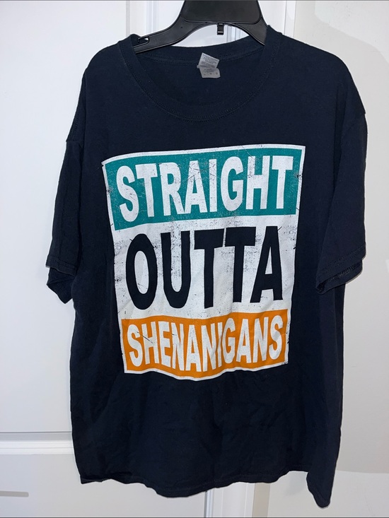Gildan Other - Straight Outta Shenanigans Irish Funny Ireland colors T-Shirt M/L used St Paddy